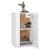 Dulap TV montat pe perete, alb extralucios, 40x34,5x60 cm GartenMobel Dekor