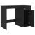 Birou, negru, 100x49x75 cm, lemn prelucrat GartenMobel Dekor