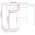 Birou, gri sonoma, 100x49x75 cm, lemn prelucrat GartenMobel Dekor