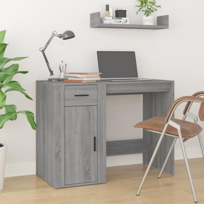Birou, gri sonoma, 100x49x75 cm, lemn prelucrat GartenMobel Dekor