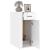 Birou, alb extralucios, 40x49x75 cm, lemn prelucrat GartenMobel Dekor