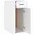 Birou, alb extralucios, 40x49x75 cm, lemn prelucrat GartenMobel Dekor