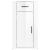 Birou, alb extralucios, 40x49x75 cm, lemn prelucrat GartenMobel Dekor