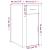 Dulap de birou, stejar maro, 40x49x75 cm, lemn prelucrat GartenMobel Dekor