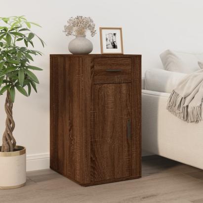 Dulap de birou, stejar maro, 40x49x75 cm, lemn prelucrat GartenMobel Dekor
