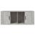 Comodă TV, gri beton, 100x35x40 cm, lemn prelucrat GartenMobel Dekor