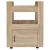 Cărucior de bucătărie stejar sonoma 60x45x80 cm lemn prelucrat GartenMobel Dekor