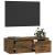 Dulap TV suspendat, stejar fumuriu, 80x36x25 cm, lemn compozit GartenMobel Dekor