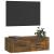 Dulap TV suspendat, stejar fumuriu, 80x36x25 cm, lemn compozit GartenMobel Dekor
