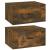 Noptiere de perete, 2 buc., stejar fumuriu, 50x36x25 cm GartenMobel Dekor