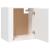 Noptiere de perete, 2 buc., alb, 50x36x47 cm GartenMobel Dekor