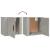 Noptiere de perete, 2 buc., gri beton, 50x30x47 cm GartenMobel Dekor