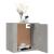 Noptiere de perete, 2 buc., gri beton, 50x30x47 cm GartenMobel Dekor
