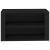 Suport pantofi, negru, 75x35x45 cm, lemn prelucrat GartenMobel Dekor