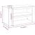 Suport pantofi, alb extralucios, 75x35x45 cm, lemn prelucrat GartenMobel Dekor