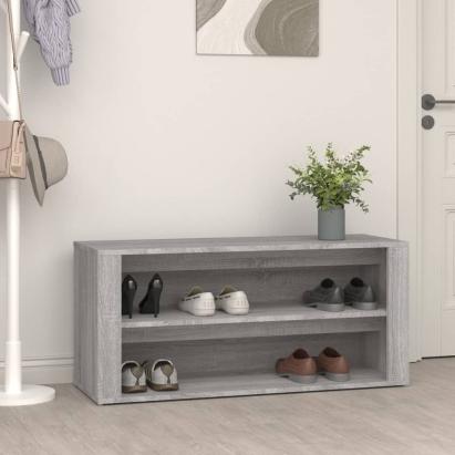Pantofar, gri sonoma, 100x35x45 cm, lemn prelucrat GartenMobel Dekor