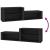 Pantofar, negru, 150x35x45 cm, lemn prelucrat GartenMobel Dekor