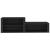 Pantofar, negru, 150x35x45 cm, lemn prelucrat GartenMobel Dekor