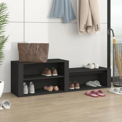Pantofar, negru, 150x35x45 cm, lemn prelucrat GartenMobel Dekor