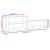 Pantofar, alb extralucios, 150x35x45 cm, lemn prelucrat GartenMobel Dekor