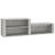 Pantofar, gri beton, 150x35x45 cm, lemn prelucrat GartenMobel Dekor