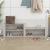 Pantofar, gri beton, 150x35x45 cm, lemn prelucrat GartenMobel Dekor