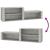 Pantofar, gri beton, 150x35x45 cm, lemn prelucrat GartenMobel Dekor