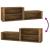 Pantofar, stejar fumuriu, 150x35x45 cm, lemn prelucrat GartenMobel Dekor