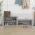 Pantofar, gri sonoma, 150x35x45 cm, lemn prelucrat GartenMobel Dekor
