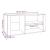 Pantofar, alb extralucios, 100x35x45 cm, lemn compozit GartenMobel Dekor