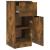 Servante, 2 buc., stejar fumuriu, 30x30x70 cm, lemn prelucrat GartenMobel Dekor