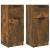 Servante, 2 buc., stejar fumuriu, 30x30x70 cm, lemn prelucrat GartenMobel Dekor