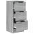 Servante, 2 buc., gri sonoma, 30x30x70 cm, lemn prelucrat GartenMobel Dekor