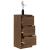 Servante, 2 buc., stejar maro, 30x30x70 cm, lemn prelucrat GartenMobel Dekor