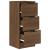 Servante, 2 buc., stejar maro, 30x30x70 cm, lemn prelucrat GartenMobel Dekor