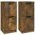 Servante, 2 buc., stejar fumuriu, 30x30x70 cm, lemn prelucrat GartenMobel Dekor