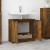 Dulap de baie, stejar fumuriu, 64,5x33,5x59 cm, lemn prelucrat GartenMobel Dekor