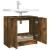 Dulap de baie, stejar fumuriu, 64,5x33,5x59 cm, lemn prelucrat GartenMobel Dekor