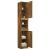 Dulap de baie, stejar fumuriu, 32x34x188,5 cm, lemn prelucrat GartenMobel Dekor