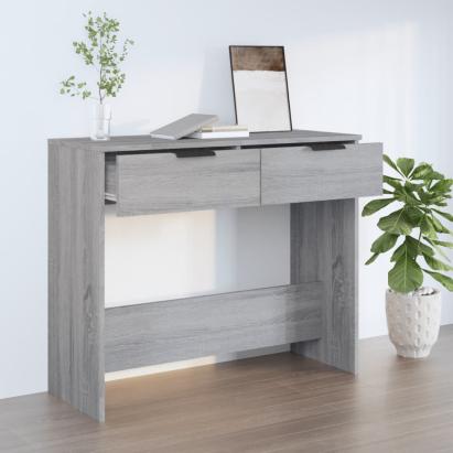 Măsuță consolă, gri sonoma, 90x36x75 cm, lemn prelucrat GartenMobel Dekor