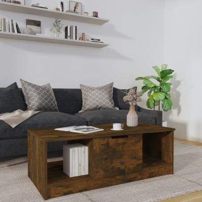 Măsuță de cafea, stejar fumuriu, 102x50x36 cm, lemn prelucrat GartenMobel Dekor