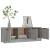 Comodă TV, gri sonoma, 102x35x36,5 cm, lemn prelucrat GartenMobel Dekor