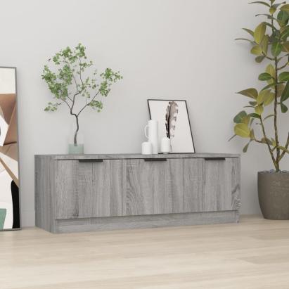 Comodă TV, gri sonoma, 102x35x36,5 cm, lemn prelucrat GartenMobel Dekor