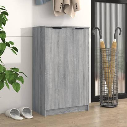 Pantofar, gri sonoma, 59x35x100 cm, lemn compozit GartenMobel Dekor