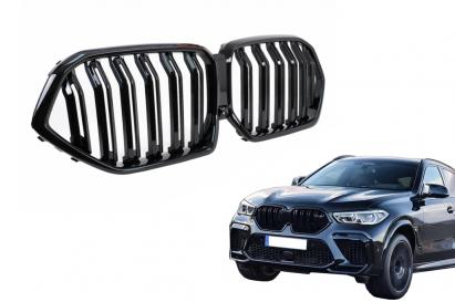 Grila Centrala BMW X6 G06 (2019–) M Design Negru Lucios Performance AutoTuning