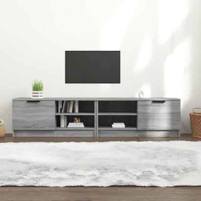 Comodă TV, 2 buc., Sonoma gri, 80x35x36,5 cm, lemn prelucrat GartenMobel Dekor