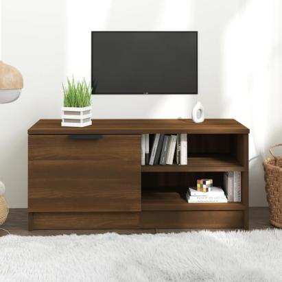 Comodă TV, stejar maro, 80x35x36,5 cm, lemn prelucrat GartenMobel Dekor