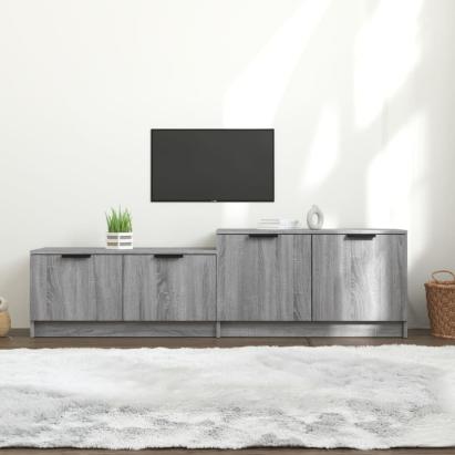 Comodă TV, sonoma gri, 158,5x36x45 cm, lemn prelucrat GartenMobel Dekor
