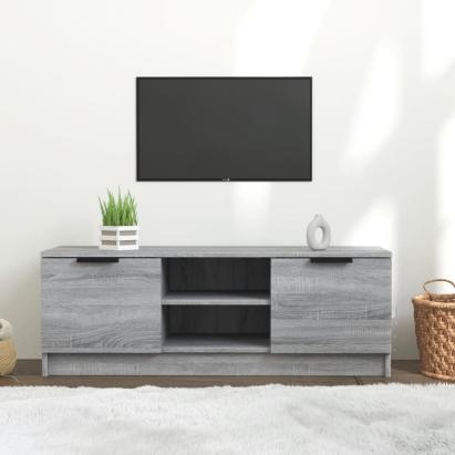 Comodă TV, gri sonoma, 102x35x36,5 cm, lemn prelucrat GartenMobel Dekor