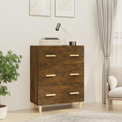 Servantă, stejar fumuriu, 70x34x90 cm, lemn prelucrat GartenMobel Dekor